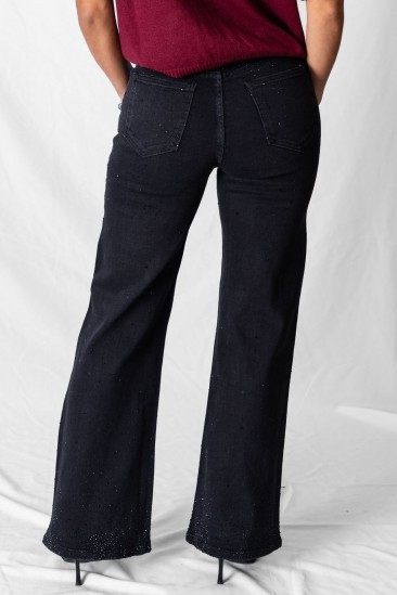 ΤΖΙΝ WIDE LEG ΜΕ ΣΤΡΑΣ 2286