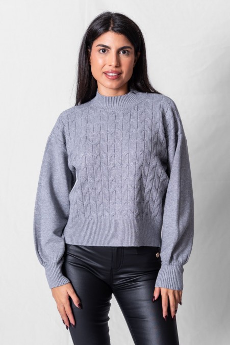 ΠΟΥΛΟΒΕΡ ΜΕ ΛΑΙΜΟ ΚΑΙ ΣΧΕΔΙΟ ΠΛΕΞΗΣ 891