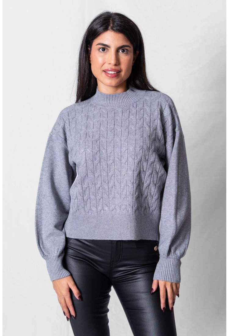 ΠΟΥΛΟΒΕΡ ΜΕ ΛΑΙΜΟ ΚΑΙ ΣΧΕΔΙΟ ΠΛΕΞΗΣ 891