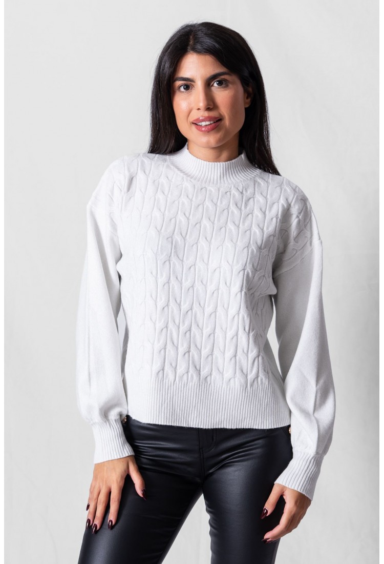 ΠΟΥΛΟΒΕΡ ΜΕ ΛΑΙΜΟ ΚΑΙ ΣΧΕΔΙΟ ΠΛΕΞΗΣ 891