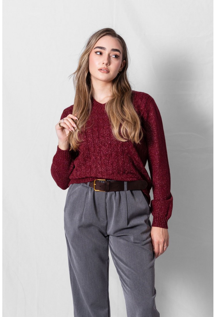 ΠΟΥΛΟΒΕΡ ΜΕ V ΚΑΙ ΣΧΕΔΙΟ ΠΛΕΞΗΣ 897