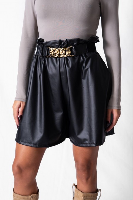 ΔΕΡΜΑΤΙΝΟ ΣΟΡΤΣ ΜΕ ΛΑΣΤΙΧΟ 6566