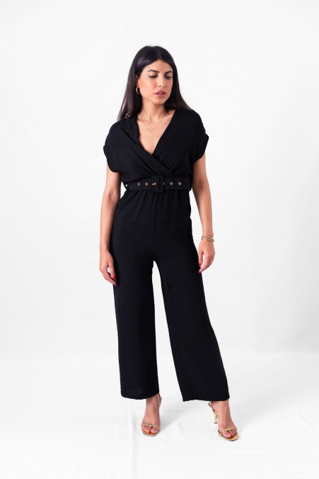 ONE-SIZE JUMPSUIT WITH SLEEVES AND BELT 56187