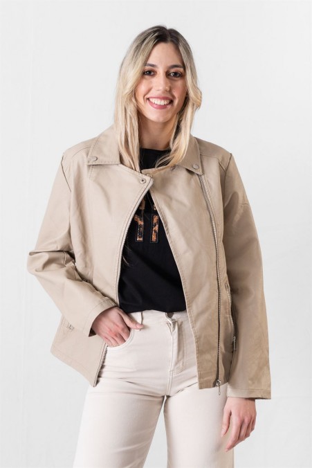 LEATHER JACKET WITH COLLAR 1981