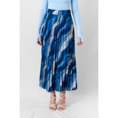 PRINTED PLEATED SKIRT 28152
