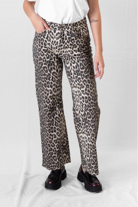 ΤΖΙΝ WIDE LEG ANIMAL PRINT 3107