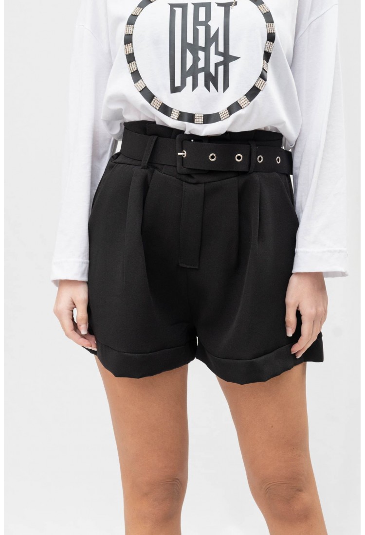 FABRIC SHORTS WITH BELT 17049