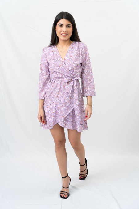 FLORAL DRESS WITH RUFFLES 20212