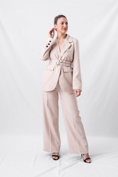 PANTS SET WITH JACKET WITH BELT 24719