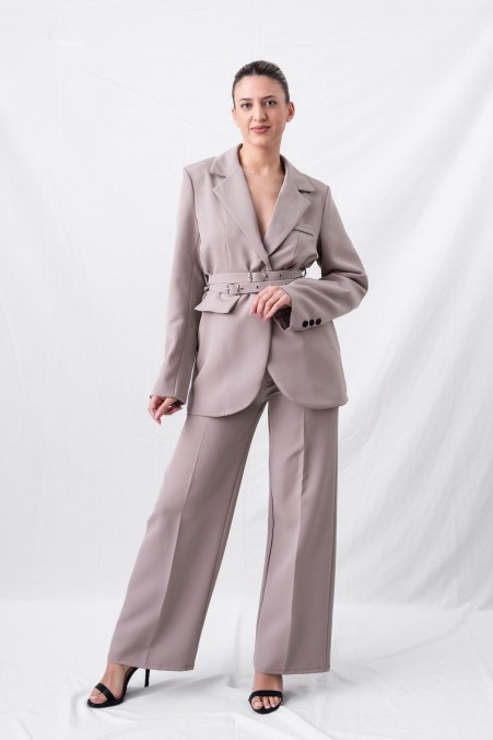 PANTS SET WITH JACKET WITH BELT 24719