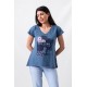 T-SHIRT JEAN PATCHES 2432042