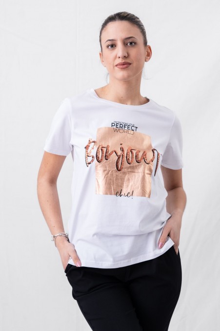 T-SHIRT BONJOUR 66809