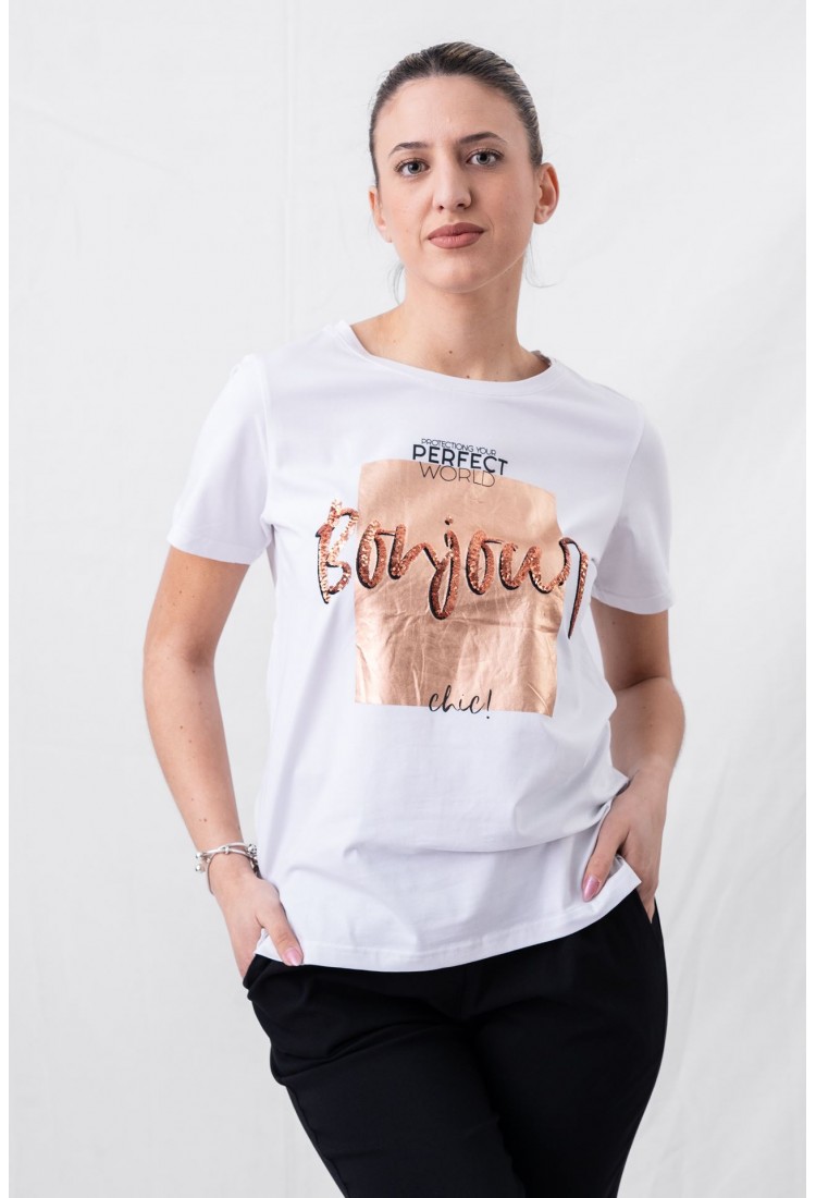 T-SHIRT BONJOUR 66809