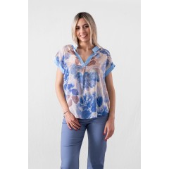 FLORAL V-NECK BLOUSE 881