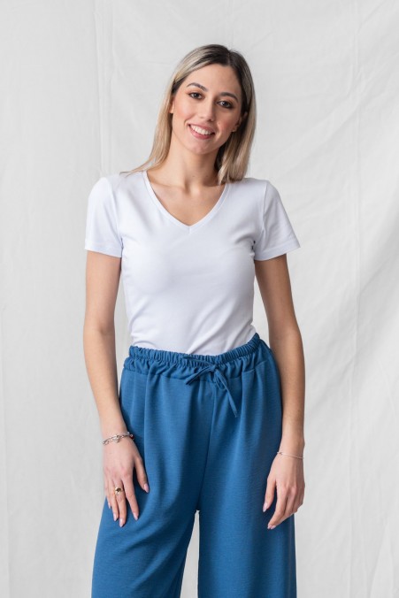 T-SHIRT BASIC ΜΕ V NTΕΚΟΛΤΕ 2432811