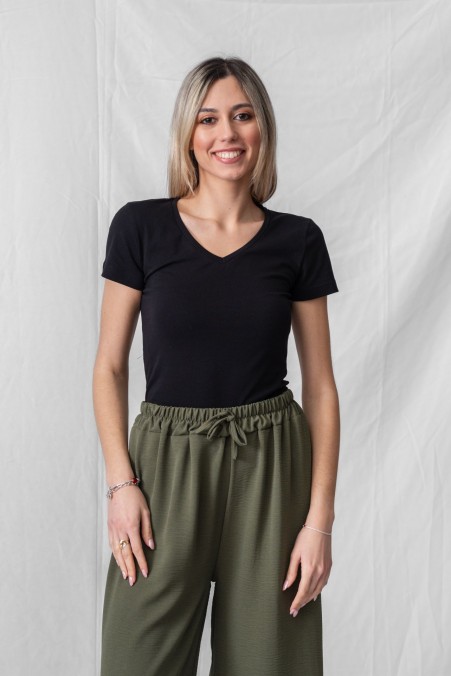 T-SHIRT BASIC ΜΕ V NTΕΚΟΛΤΕ 2432811
