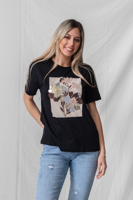 T-SHIRT FLOWERS 6992