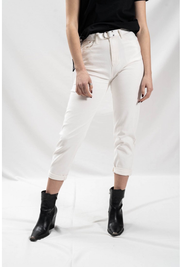HIGH JEANS WITH KR001 BELT
