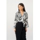 BLOUSE WITH CROIX PRINT 31640