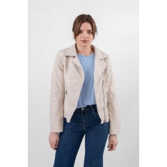 LEATHER JACKET WITH COLLAR GV93