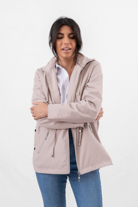 RAINCOAT WITH DETACHABLE HOOD 2254