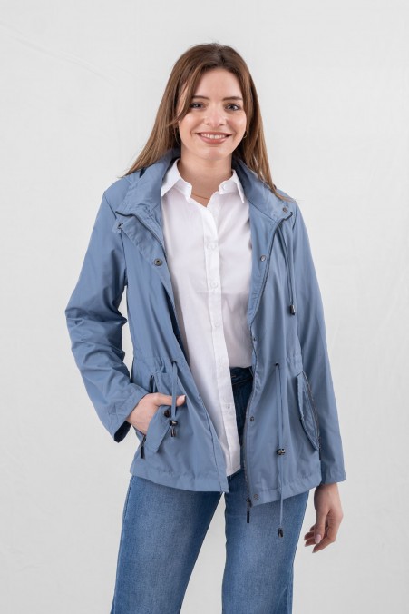 RAINCOAT WITH DETACHABLE HOOD 2F003