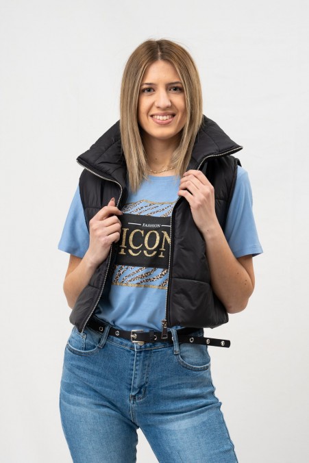 SHORT SLEEVELESS JACKET 1093