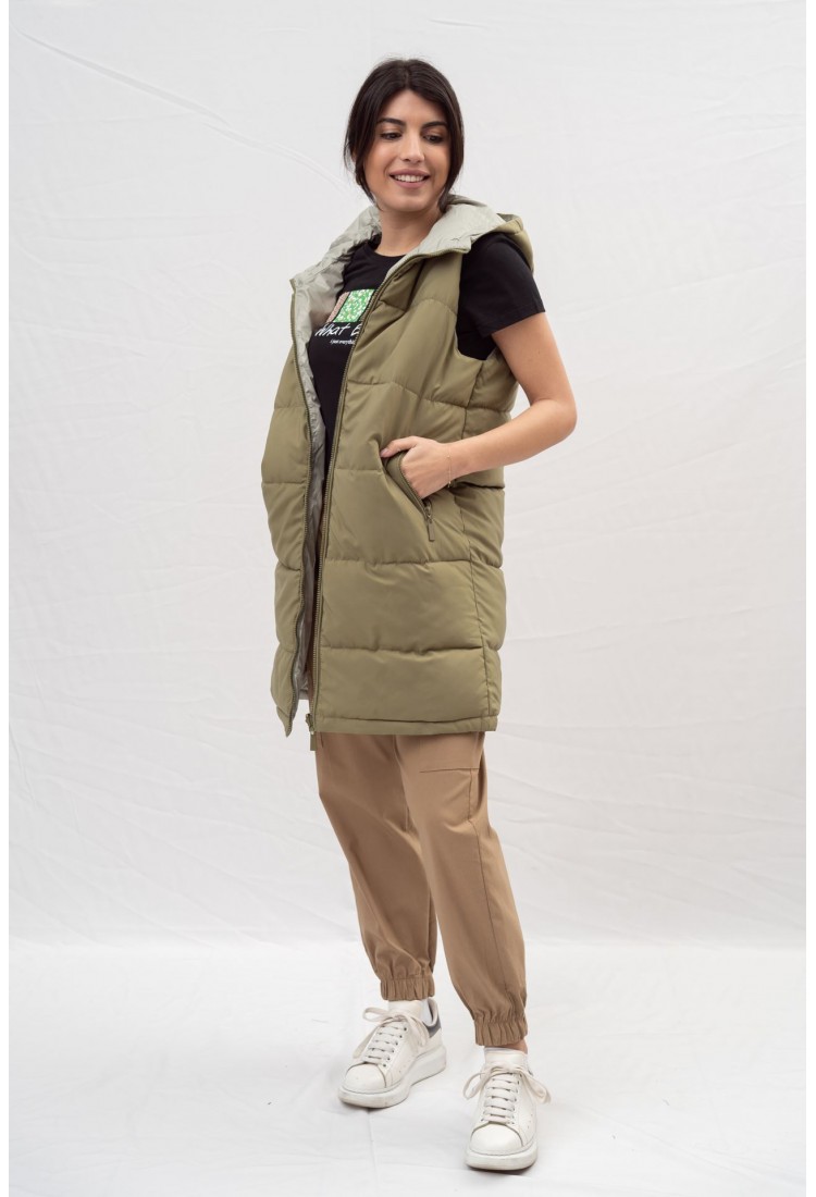 DOUBLE-SIDED SLEEVELESS JACKET 9077