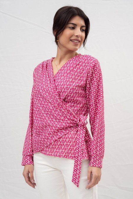 CROISE PRINTED BLOUSE 27163