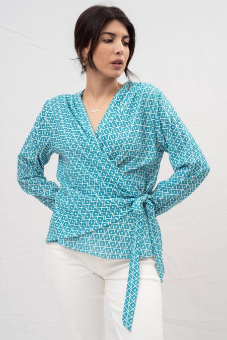 CROISE PRINTED BLOUSE 27163