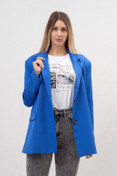 OVERSIZED JACKET WITH ROWS 83236