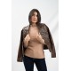 LEATHER JACKET WITH COLLAR 63163