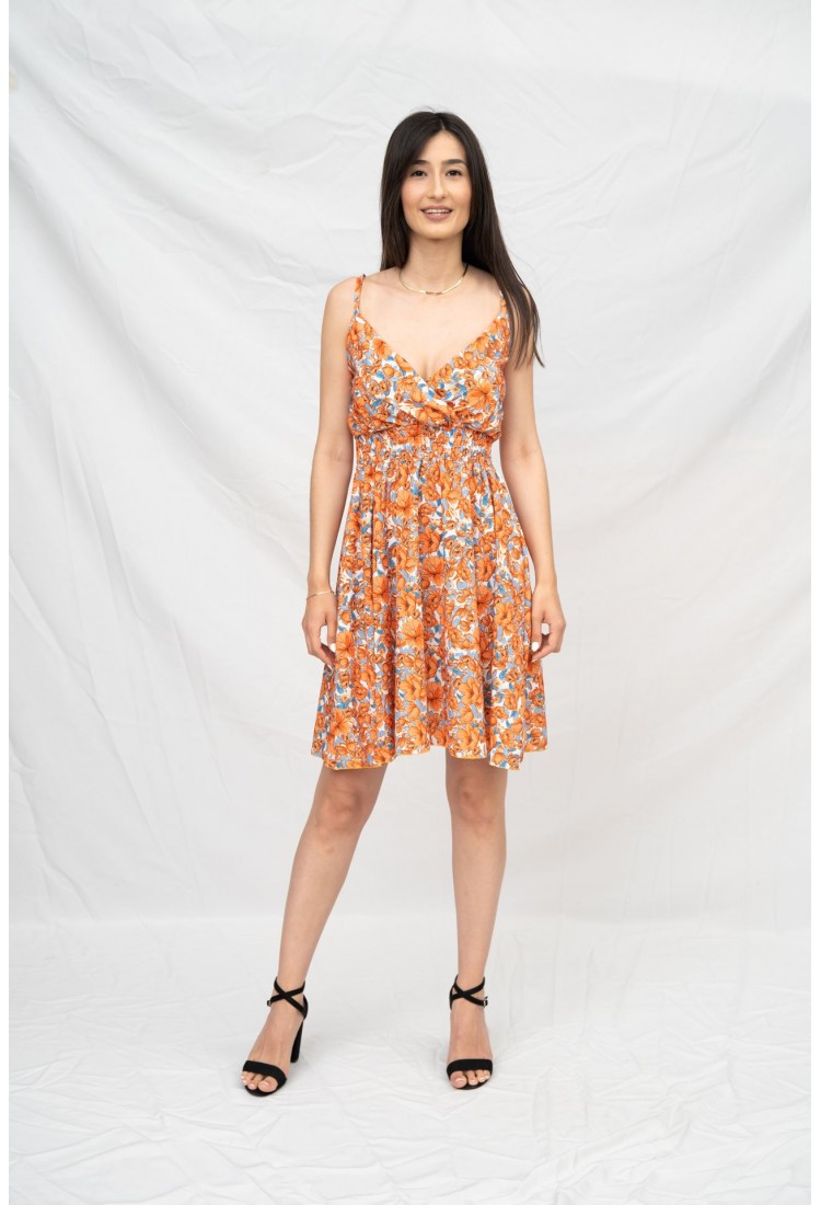 FLORAL DRESS DRESS 6277> FLORAL DRESS DRESS 6277