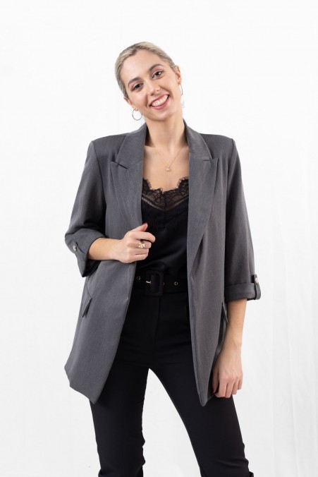 BLAZER ΜΕ ΗΜΙΚΟΝΤΑ ΜΑΝΙΚΙΑ 86153 BLAZER ΜΕ ΗΜΙΚΟΝΤΑ ΜΑΝΙΚΙΑ 86153