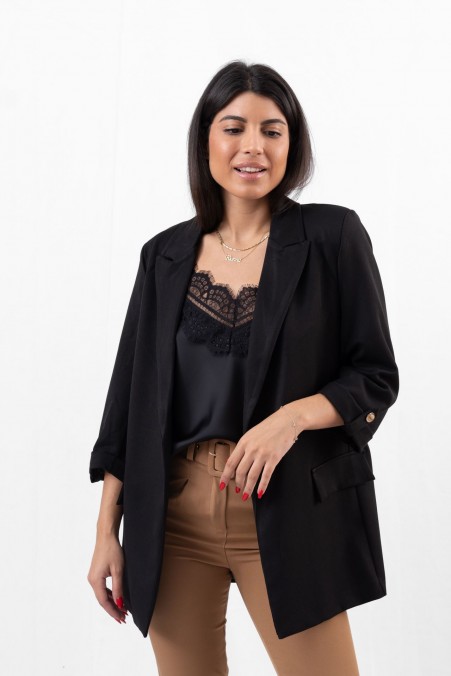 BLAZER ΜΕ ΗΜΙΚΟΝΤΑ ΜΑΝΙΚΙΑ 86153 BLAZER ΜΕ ΗΜΙΚΟΝΤΑ ΜΑΝΙΚΙΑ 86153