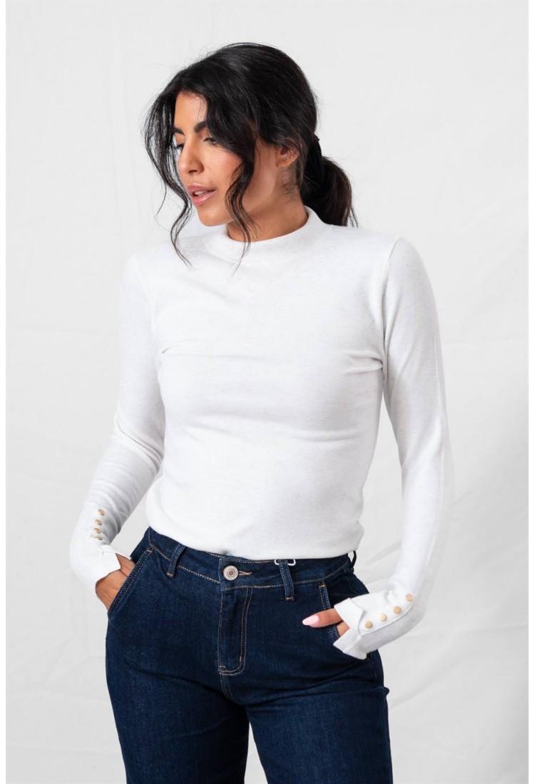 ΠΟΥΛΟΒΕΡ ΜΕ ΛΑΙΜΟ ΚΑΙ ΧΡΥΣΟΚΛΩΣΤΗ 9011