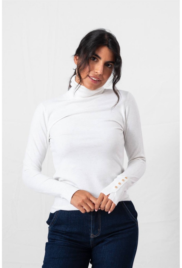 ΠΟΥΛΟΒΕΡ ΖΙΒΑΓΚΟ ΜΕ ΧΡΥΣΟΚΛΩΣΤΗ 9012