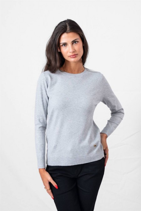 CUT-NECK SWEATER 9025