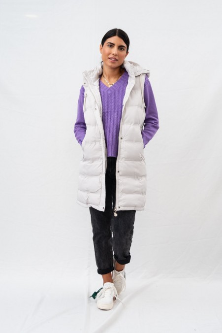 SLEEVELESS JACKET WITH DETACHABLE HOOD 9313 SLEEVELESS JACKET WITH DETACHABLE HOOD 9313