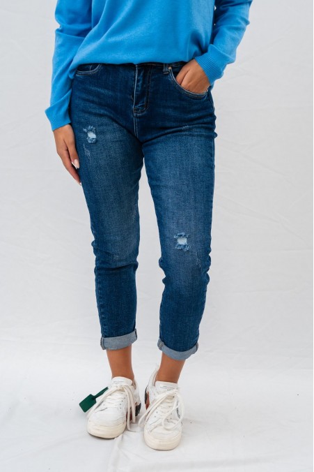 JEAN SLIM FIT ΜΕ ΓΔΑΡΣΙΜΑΤΑ 7258