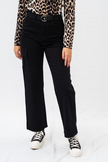 STRAIGHT LEG CARGO JEANS 8101