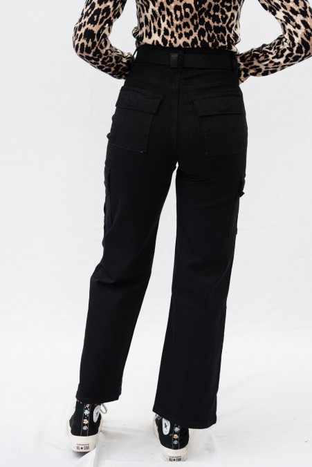 STRAIGHT LEG CARGO JEANS 8101