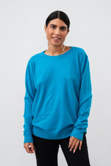 CUT-NECK SWEATER 2308