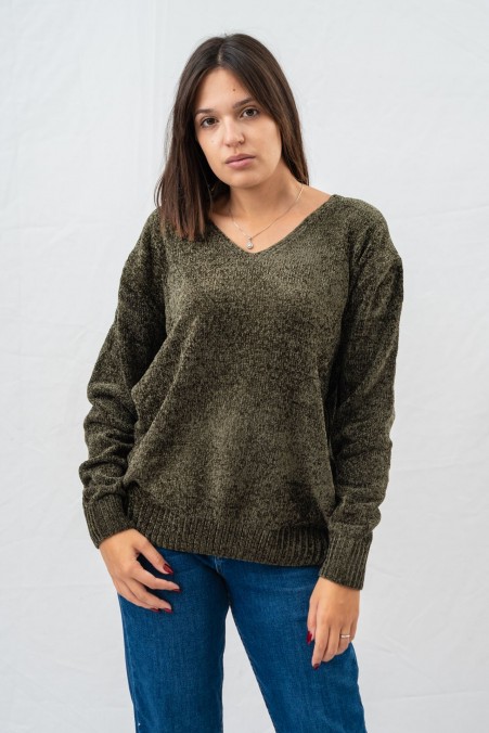 LIGHT JERSEY SWEATER WITH V-NECK 8177 LIGHT JERSEY SWEATER WITH V-NECK 8177