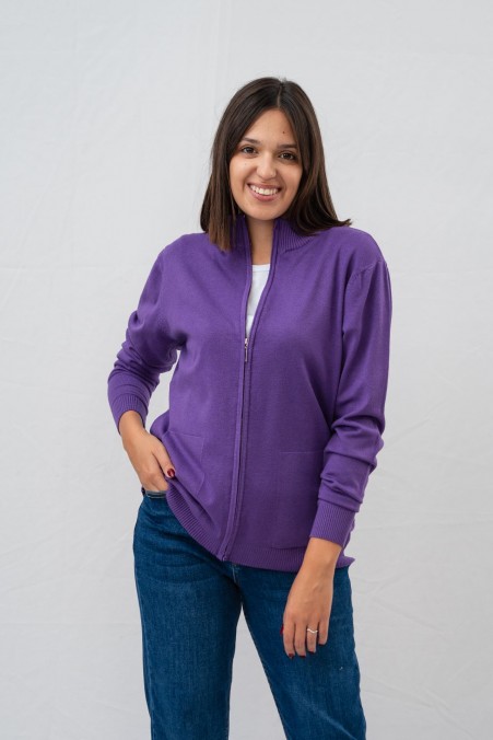 ZIPPERED JACKET WITH POCKETS 593