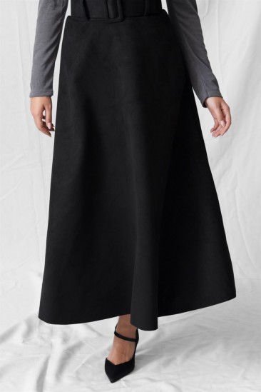 SUEDE SKIRT WITH BELT 6535 SUEDE SKIRT WITH BELT 6535