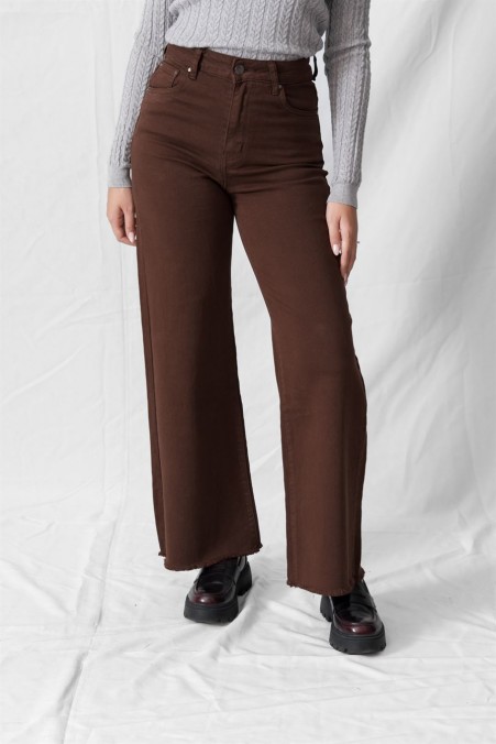 WIDE LEG JEANS WITH SLITS SJ1098 WIDE LEG JEANS WITH SLITS SJ1098