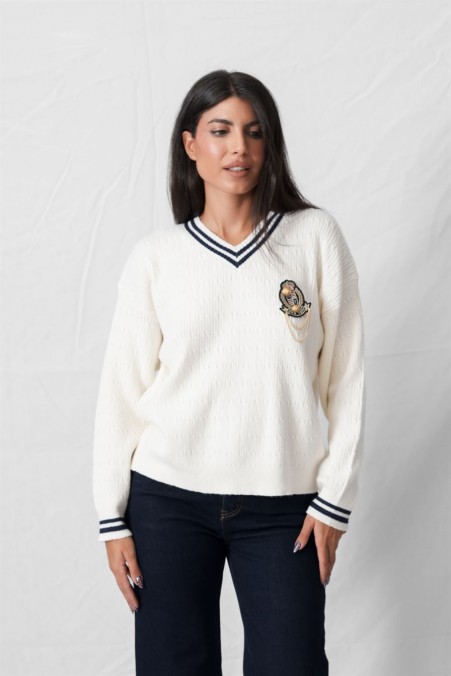 V-NECK SWEATER 63876