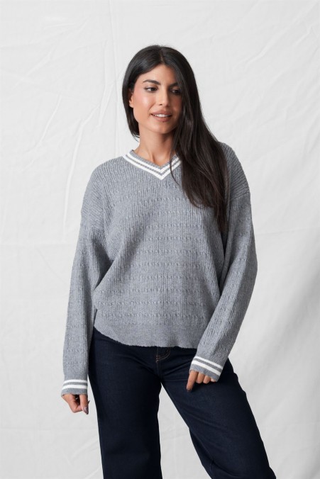 V-NECK SWEATER 63876