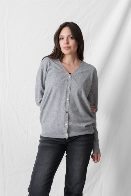 V-NECK JACKET WITH GOLD BUTTONS 6011